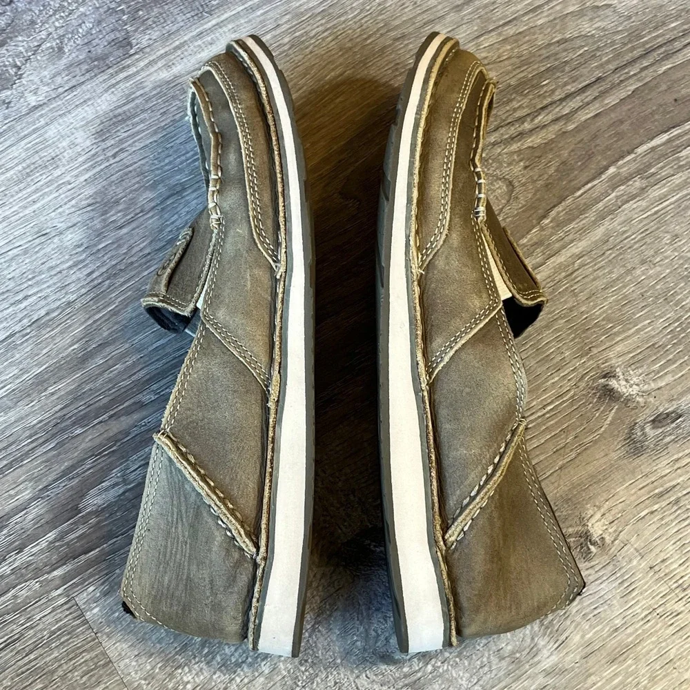 Ariat Cruiser Slip On Shoes Brown Bomber Leather Womens 9 UK‎ 6.5 EU 40